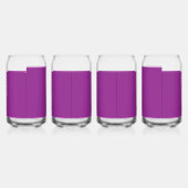 Design mit Atemberaubendem Lila Hintergrund und We Dosenglas (Links)