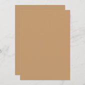 Design mit braunem Hintergrund und weißer Grenze Einladung (Vorne/Hinten)