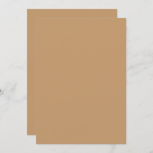 Design mit braunem Hintergrund und weißer Grenze Einladung (Vorne/Hinten)