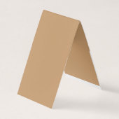 Design mit braunem Hintergrund und weißer Grenze Visitenkarten (Vorderseite)