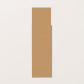 Design mit braunem Hintergrund und weißer Grenze Visitenkarten (Außenseite Aufgefaltet)