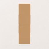 Design mit braunem Hintergrund und weißer Grenze Visitenkarten (Innenseite Aufgefaltet)