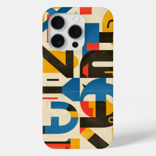 Design mit Buchstaben in rot, blau und ocker Case-Mate iPhone Hülle