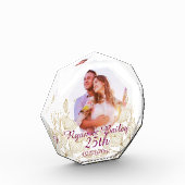 Design mit Frühlingsblumen zum 25. Hochzeitstag Fotoblock (Links)