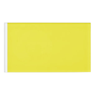 Design mit gelbem Hintergrund und schwarzer Grenze Namenschild