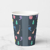 Design mit lustigen Halloween-Figuren Pappbecher (Rechts)