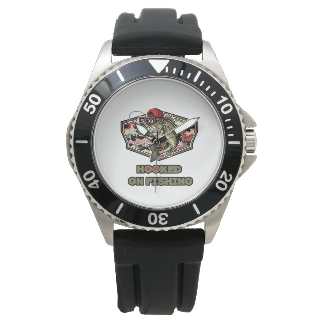 Design mit lustiger, kühner Illustration eines coo Armbanduhr (Vorderseite)