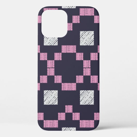 Design mit manueller Schraffierung. Ethnischer Boh Case-Mate iPhone Hülle (Rückseite)