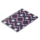 Design mit manueller Schraffierung. Ethnischer Boh Notizblock (Linke Seite)
