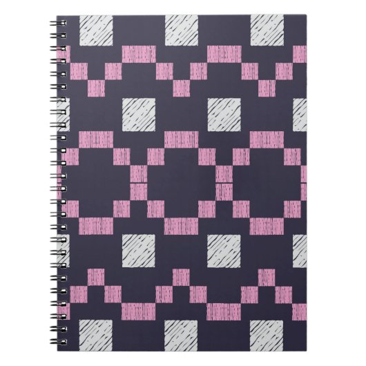 Design mit manueller Schraffierung. Ethnischer Boh Notizblock (Vorderseite)
