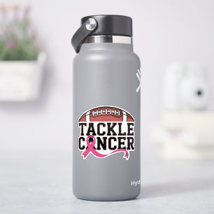 Design mit rosa Band gegen Krebs Aufkleber