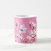 Design mit rosa Sakura-Blüten Kaffeetasse (Mittel)