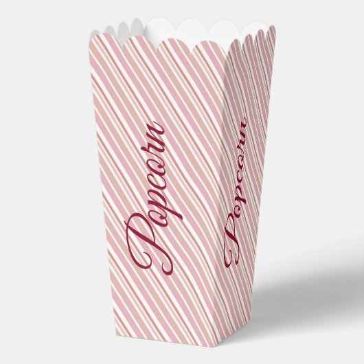 Design mit rosa Streifen Geschenkschachtel (Rückseite)