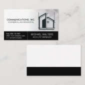 Design moderner Architekturlogos Visitenkarte (Vorne/Hinten)