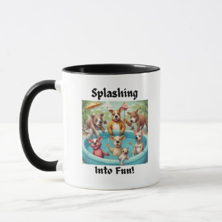 Design-Mug für Wild Animal Pool Party Tasse