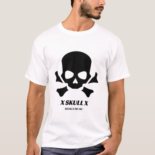 Design Music X Skull X Design T - Shirt (Vorderseite)