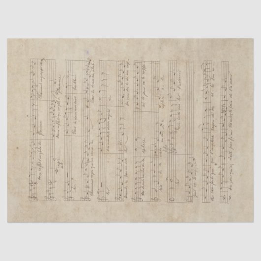 Design Musik und Rose 9 Seidenpapier (Vorderseite)