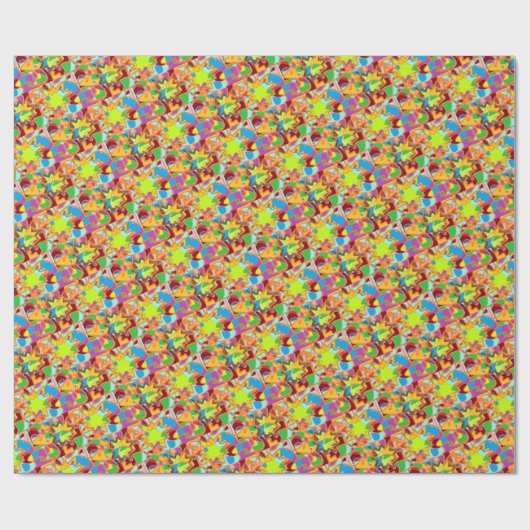 Design-Muster für abstrakte Blume Geschenkpapier (Flach)