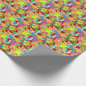 Design-Muster für abstrakte Blume Geschenkpapier (Ecke)