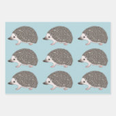 Design-Muster für afrikanische Pygmäen-Igel-Cartoo Geschenkpapier Set (Vorderseite 2)