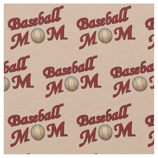 Design-Muster für Baseball-Mamas Stoff (Nahaufnahme)