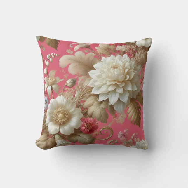 Design-Muster für große Blumenmotive 8 Kissen (Vorderseite)