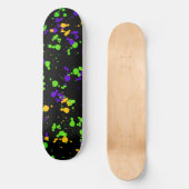 Design-Muster für grün-gelb gestrichene Spritzer Skateboard (Vorderseite)