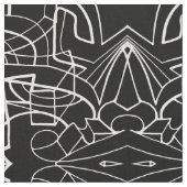 Design-Muster für Schwarz-Weiß-Kunstwerke Stoff (Nahaufnahme)