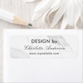 Design nach Namen aus weißem, grauem Marmor (Insitu)