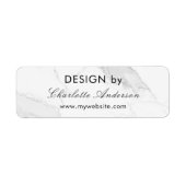 Design nach Namen aus weißem, grauem Marmor (Vorne)