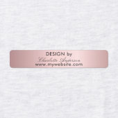 Design nach Namen: blass pink script business Etiketten (Design 2)