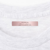 Design nach Namen: blass pink script business Etiketten (Befestigt)