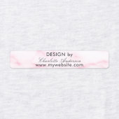 Design nach Namen blush pink Marmorskripte Etiketten (Design 2)