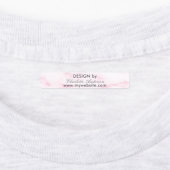 Design nach Namen blush pink Marmorskripte Etiketten (Befestigt)