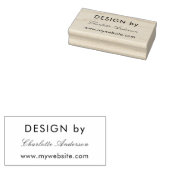 Design nach Namen des weißen Unternehmers Gummistempel (Stempel)