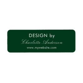 Design nach Namen eines smaragdgrünen Unternehmers