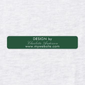 Design nach Namen für smaragdgrüne Skripte Etiketten (Design 1)