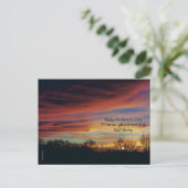 Design 'Nachtlicht' Postkarte (Stehend Vorderseite)