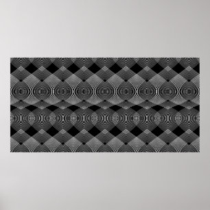 Design nahtlos monochrome Linien strukturierte Mus Poster