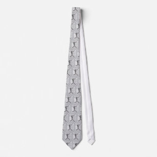 Design Necktie für den Grauen und weißen Baseball- Krawatte