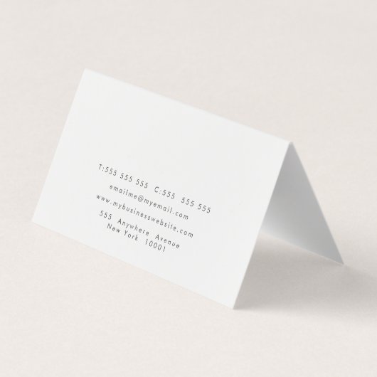 Design-Netzwerk für das Motiv-Design aus Gold-Marm Visitenkarten (Rückseite)