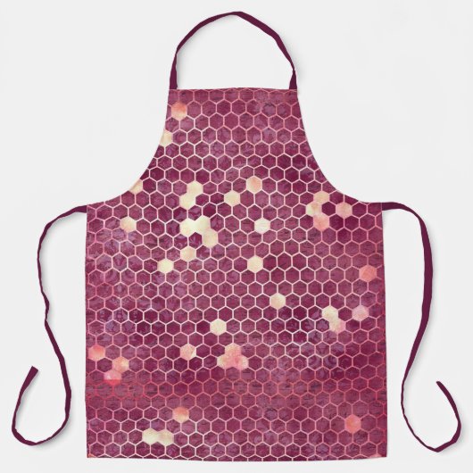 Design Nine der Burgundy-Bienenreihe Schürze (Vorderseite)