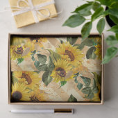Design Nine für Sonnenblumen und Bienen Seidenpapier (Geschenk)