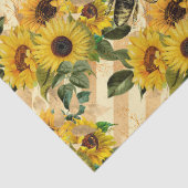 Design Nine für Sonnenblumen und Bienen Seidenpapier (Detail)
