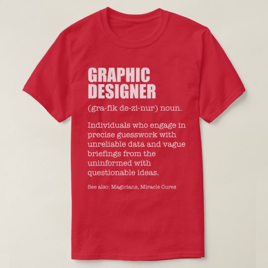 Design Ninja Graphic Designer Funny Dictionary Def T-Shirt (Design vorne)