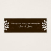 Design Nr. 3 Danke, Geschenkmarke - SCHOKOLADE (Rückseite)