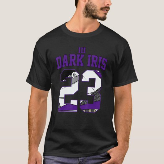 Design Number 23 Dripping Shoes Purple Dark Iris 3 T-Shirt (Vorderseite)