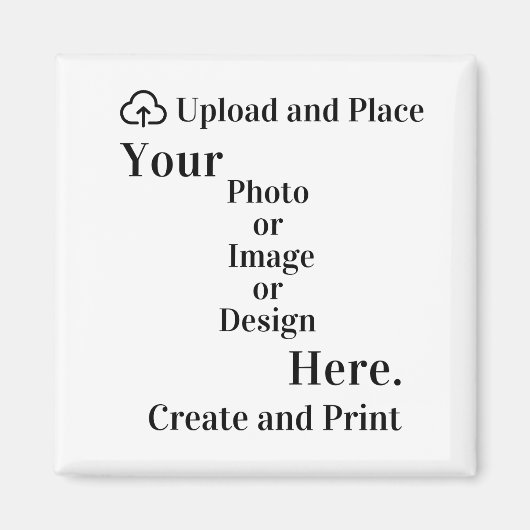 Design oder Foto-Upload anzeigen Magnet (Vorne)