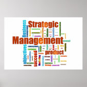 Design of Strategic Management Orange Poster (Vorne)