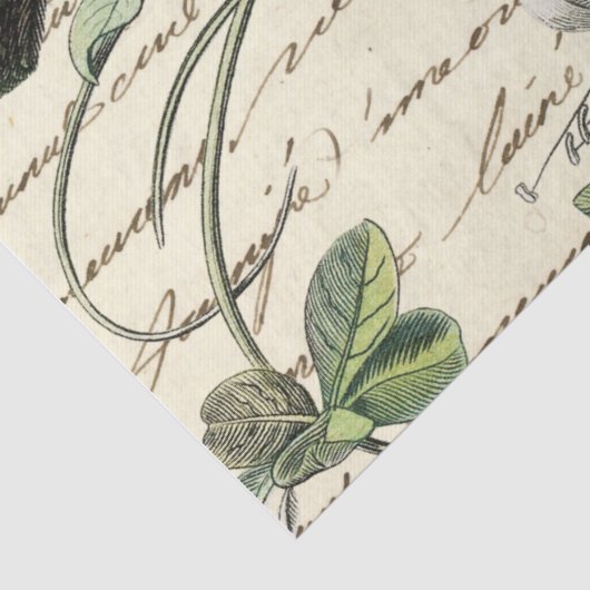 Design One der Ephemeride Birds Serie Seidenpapier (Detail)